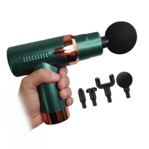 Jy-760 Mini Massage Gun Muscle Massager Portable Ultra Massage Heads Usb C Charging Port Massage Gun (black)